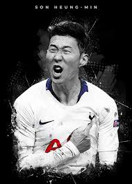 De la premier league de inglaterra. Son Heung Min Poster By Creativedy Stuff Displate Son Tottenham Soccer Banner Heung Min Son Wallpaper