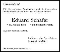 Artist we and our partners use cookies to personalize your experience, to show you ads based on your interests, and for measurement and analytics purposes. Traueranzeigen Von Eduard Schafer Rz Trauer De
