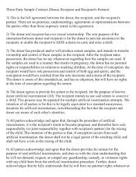 The united nations convention on the rights of the child (commonly abbreviated as the crc or uncrc). 3 Party Sperm Donor Agreement