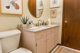 Keep in mind though, if you have any scratches or spots of nail polish (like i did), you'll want to sand those areas so you have a nice smooth surface for your paint. Repaint Your Vanity Without Sanding Dream Green Diy