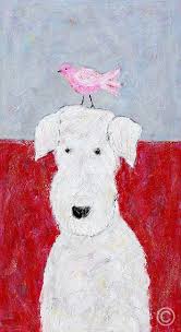 Born in 1963 annora spence studied printed textiles at liverpool polytechnic during the early 1980's and continued her having completed her studies annora worked as a freelance artist and designer. Fluffy Dog Annora Spence Animal Art Projects Whimsical Art Custom Pet Art