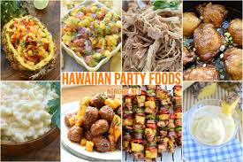 Garnish with frosty (nearly frozen) fruits and long slivers of fresh orange peel. 25 Hawaiian Party Foods Nobiggie