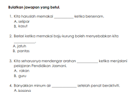 Instrument pendidikan kesihatan tahun 1 idayu wadud. Soalan Peperiksaan Pertengahan Tahun Pendidikan Jasmani 2016 Sk Mesilou