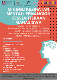 Sering menyebabkan mereka terpaksa membawa pulang tugasan. Minggu Kesihatan Mental Uitm Cawangan Melaka Kampus Alor Gajah