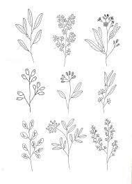Doodles Blumen Skizzen Blumen Zeichnung Blumenzeichnung