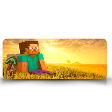 Mouse Pad Gamer Minecraft Paisagem