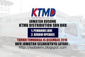 Home » company » ktm distribution sdn bhd. Temuduga Terbuka Di Ktm Distribution Sdn Bhd Pada 15 Disember 2016