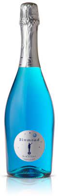 Blumond Blue Bubbly Wines Bubbles Soju Bottle