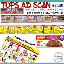 The Weekly Tops Ad Scan For 11 12 Is Live Buffalo Gas Point Version Syracuse Instant Savings Version On 1 Page Turk Tops Ad Coupons Coupon Matchups