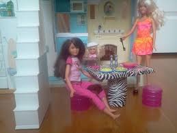 Made Zebra Print Table Using The New Duck Tape Sold In Sheets Instead Of Roll I Needed Some Chair American Girl Doll Crafts Barbie Doll House Duck Tape Crafts
