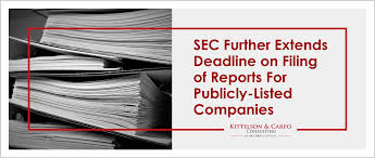 The distinction between 'public' and 'listed' companies: Sec Extends Deadline On Filing Of Reports For Publicly Listed Companies