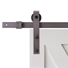 Need help finding the right door hardware for your application? Calhome 96 In Antique Bronze Classic Bent Strap Barn Style Sliding Door Track And Hardware Set Sdh Swd11 Ab 96 The Home Depot