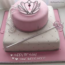 Birthday Cakes For Ladies With Name Write Your Name On Birthday Cake For Girl Princess Picture Princess Birthday Cake Birthday Cake Girls Cake Name