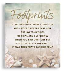 When the last scene of my life flashed before me, i looked back at the footprints in the sand. Footprints Prayer Verse Wall Plaque Hanging Serenity Verse Prayer Uk Serenity Gifts