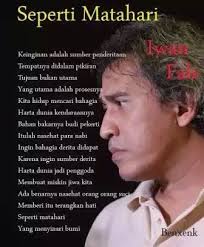 Download lagu mp3 iwan fals terhits lengkap rar ( 57 mb ) download. Iwanfals Sepertimatahari Motivasi Hidup Bahagia