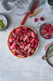 Hurra Fruhling Rhabarber Himbeer Tarte Tinastausendschon Rezept Himbeer Tarte Rhabarber Himbeeren