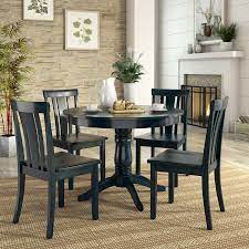 Large traditional french style dining table featuring long graceful cabriole legs with carved scrolls. Lexington 5 Piece Wood Dining Set Round Table And 4 Slat Back Chairs Dark Denim On Walmart Accuweather Shop