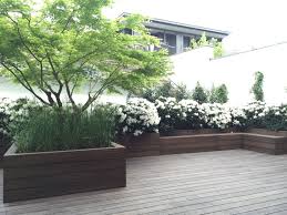 Wunderschone Dachterasse Aus Thermobambus Geplant Und Gebaut Von Rheingrun Gartengestaltung Garten Moderner Garten Pflanzen