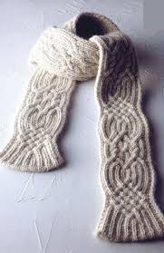 Warm Cable Knitted Scarf Pattern Knitting Free