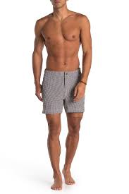 onia calder gingham seersucker swim trunks nordstrom rack