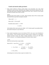 Check spelling or type a new query. Contoh Soal Metode Analisa Gravimetri