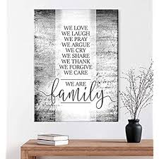 Hang your personal photos, artwork, posters and much more with our wide selection of frames. Buy Sense Of Art We Are Family Quote Family Sign Farmhouse Decor Hanging Decor Family Wall Decor Rustic Home Decor Farmhouse Wall Frames For Living
