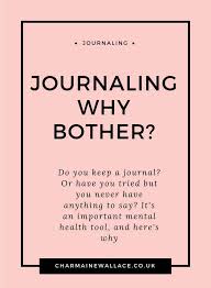 Journal Why Should I Bother Health Tools Journal Writing Journal