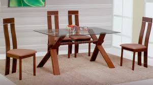 2020 popular glass modern dining tables trends in lights & lighting, home & garden, furniture, home improvement with popular glass modern dining tables of good quality and at affordable prices you can buy on aliexpress. Light Brown Modern Glass Top Dining Table W Optional Chairs