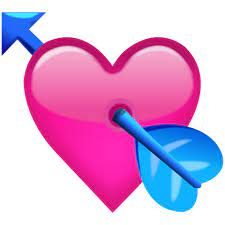 Download Pink Heart With Arrow Emoji Icon Emoji De Coracao Png Emoji
