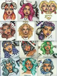 Xl Drawing Set Sketching Graphite And Charcoal Pencils Zodiac Characters Zodiac Signs Virgo Zodiac Signs Sagittarius