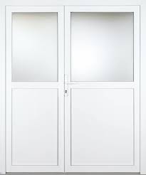 Asymmetrische Doppelflugelige Pvc Tur Mit 1 3 Glas Nebeneingangstur Doppelturen Eingangstur