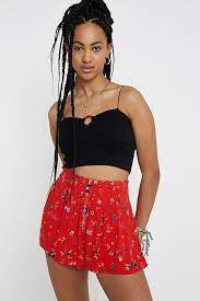 Women S Shorts Denim Plain Floral More Urban Outfitters Uk Denim Shorts Women Beach Shorts Womens Shorts
