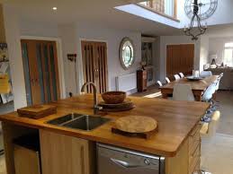 Wide plank countertops, butcher block countertops Deluxe Prime Oak Has Extra Wide Staves Perfect For A Large Kitchen Island Kitchen Wooden Worktop Wooden Worktop Wood Worktop