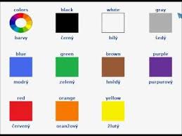 Colours In Czech Czech Learning Languages Language