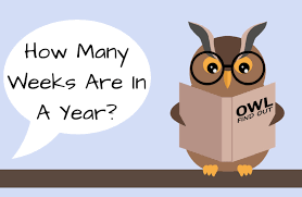 You would know that there are 365 days in a year. How Many Weeks Are In A Year Owl Find Out