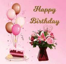 Write any name on happy birthday gifs. Birthday Flowers Gifs Tenor