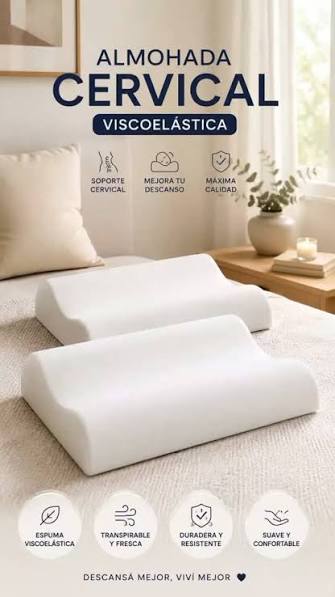 Almohada siliconado terapéutico con funda de medida 32x37cm Precio 66.000gs  ✨