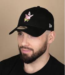 Black trucker cap patrick starfish
