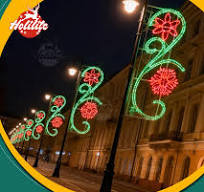 2D Municipal Outdoor Street Motif Lighting for Urban Festive ...