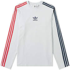Adidas Black And White Long Sleeve Shirt Adidas Long Sleeve Sportive Stripe Tee Long Sleeve Tshirt Men Striped Tee Adidas