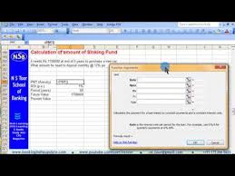 sinking fund calculation in 10 seconds