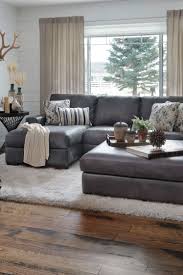 Durango 2 Pc Chaise Sectional Grey Leather Sofa Living Room Living Room Leather Grey Couch Living Room