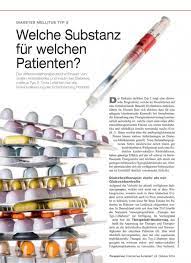 Diabetes Mellitus Typ 2 Welche Substanz Fur Welchen Patienten