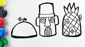 Download gambar mewarnai rumah spongebob. Cara Menggambar Dan Mewarnai Rumah Nanas Spongebob Squidward Dan Patrick Lucu Sekali Youtube