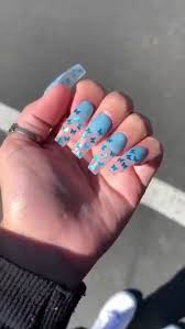 We have collect images about aesthetic blue butterfly acrylic nails including images, pictures, photos, wallpapers, and more. Blue Butterfly Acrylic Nail Designs