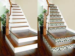 Diy Project Wallpaper On Stair Risers Brewster Home Wallpaper Stairs Interior Staircase Staircase Decor