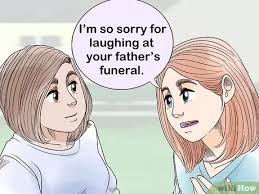 This may be due to injury or a neurological condition. 3 Ways To Stop Laughing At Inappropriate Times Wikihow
