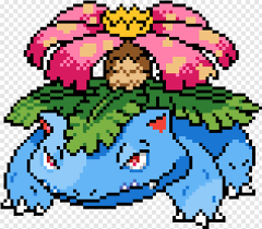 Pixelmon also includes an assortment of new items, including prominent items like poké balls and tms, new resources like bauxite ore and apricorns, and new decorative blocks like chairs and clocks. Venusaur Pixel Art Pokemon Transparent Png 633x553 10466628 Png Image Pngjoy