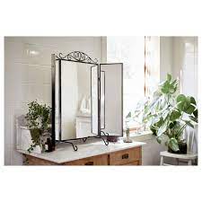 The mirror is easy to hang with included hardware and illustrated installation instructions. Karmsund Black Table Mirror 80x74 Cm Ikea