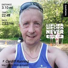 Gm! Kicked off the day with a 2-mile trail run—better than coffee! Crushed  the uphill grind, then flew down the decline. Peace Runners 773